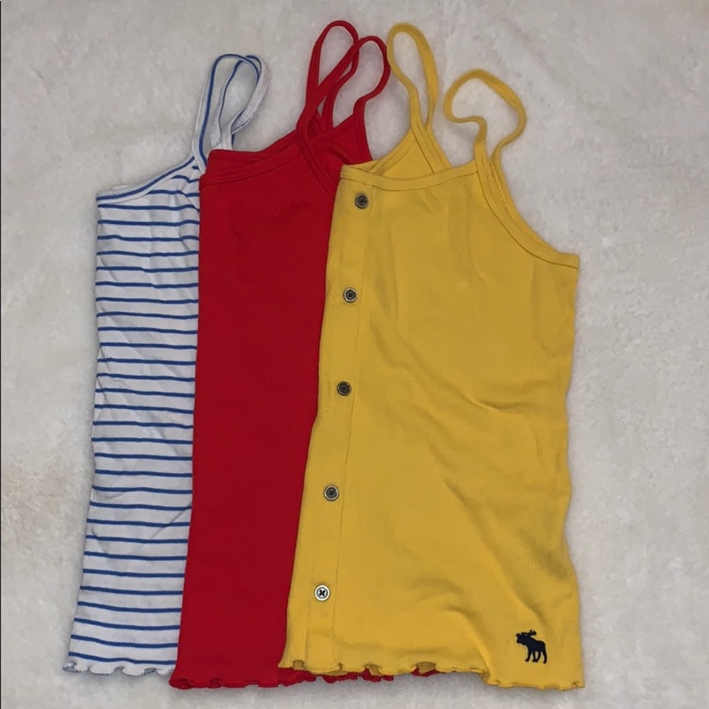 Abercrombie kids set of three tank tops!!